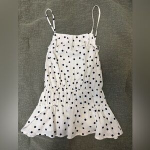 NWT Abercrombie White Polka Dot Halter Top